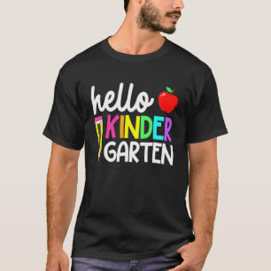 Hello Kindergarten Team Kinder Back To School Teac T-Shirt