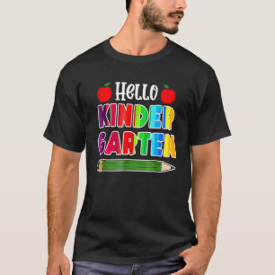 Hello Kindergarten Team Kinder Back To School Teac T-Shirt