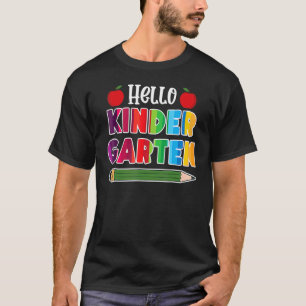 Hello Kindergarten Team Kinder Back To School Teac T-Shirt