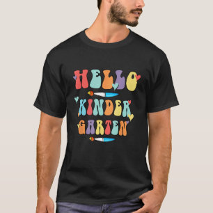 Hello Kindergarten Team Kinder Back to School Teac T-Shirt