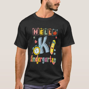 Hello Kindergarten Team Kinder Back To School Teac T-Shirt
