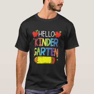 Hello Kindergarten Team Kinder Back To School Teac T-Shirt