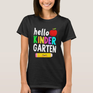 Hello Kindergarten Team Kinder Back To School Teac T-Shirt