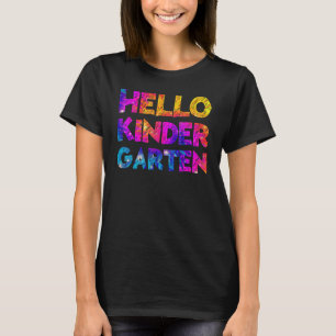 Hello Kindergarten Team Kinder  Back To School Tie T-Shirt