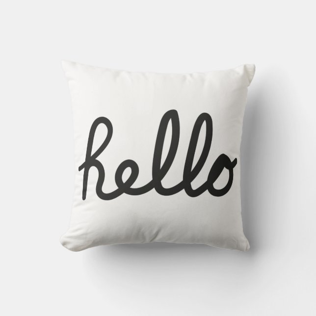 Hello kisses throw pillow (Front)