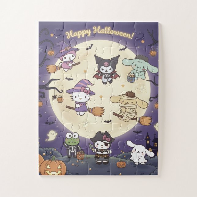Hello Kitty And Friends Halloween Jigsaw Puzzle (Vertical)