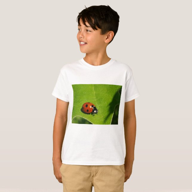 Hello Ladybug Green Save the Rainforest T-Shirt (Front Full)