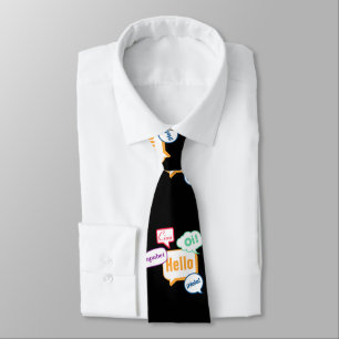 Hello   Languages Tie