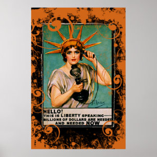 Hello Liberty Speaking Billions Needed NOW Poster