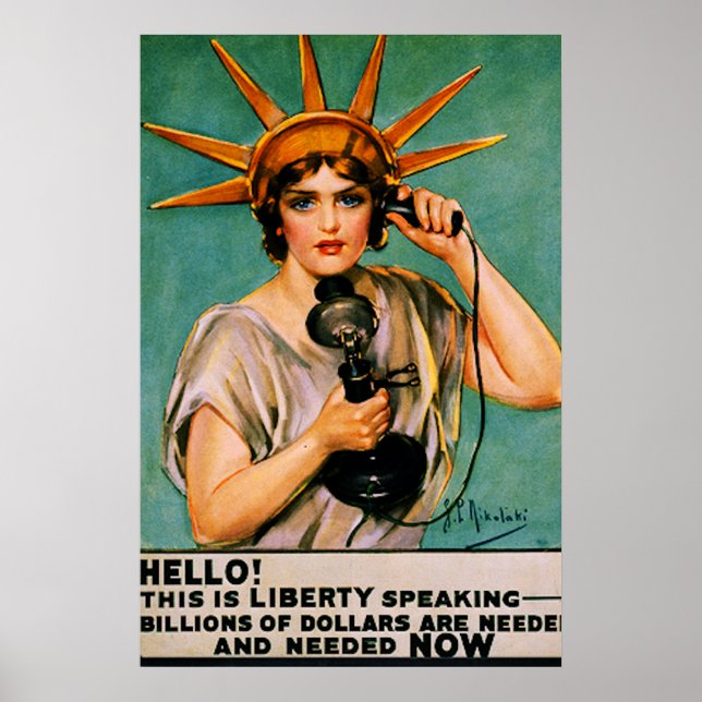 Hello Liberty Speaking Billions Needed NOW Poster (Front)