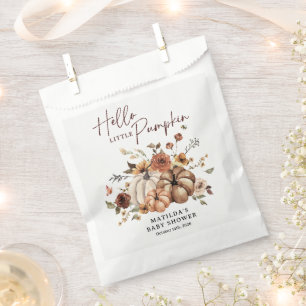 Hello Little Pumpkin Fall Baby Shower Favour Bag