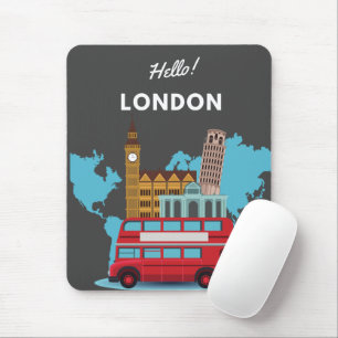 Hello London Mouse Pad