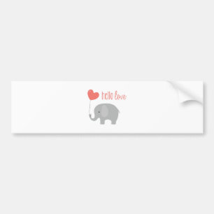 Hello Love Bumper Sticker