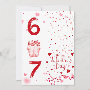 Hello Love Cute Heart Armchair Valentine's Day Gre Holiday Card