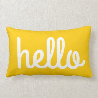 Hello! Lumbar Pillow