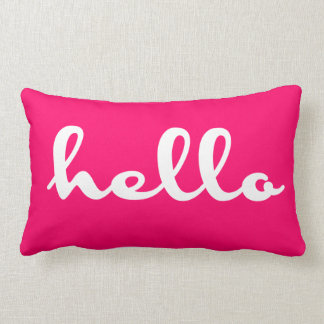 Hello! Lumbar Pillow