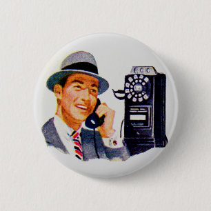 Hello, Mabel? It's Tony. 2 Inch Round Button