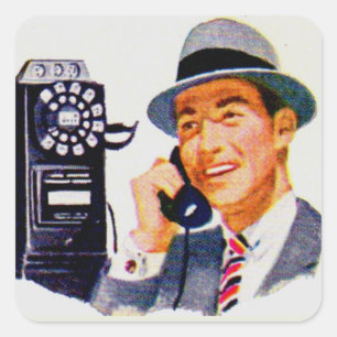 Hello, Mabel? It's Tony. Square Sticker