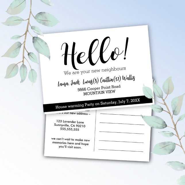 Hello meet the neighbours postcard (Creator Uploaded)