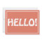 Hello Modern Custom Monogram Text Trendy Red