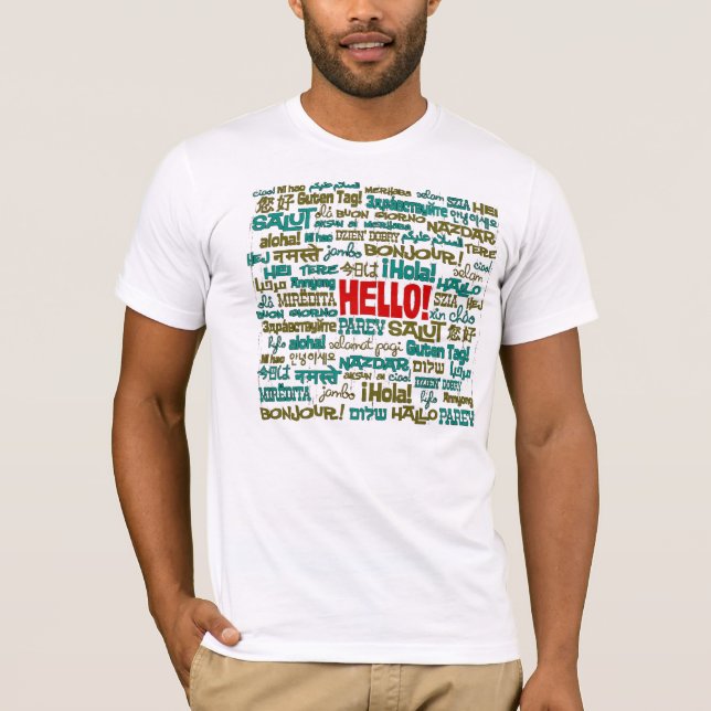 Hello (Multi Language) T Shirt (Front)