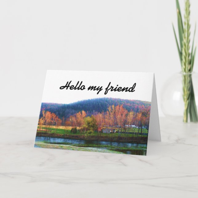HELLO MY FRIEND card (Front)