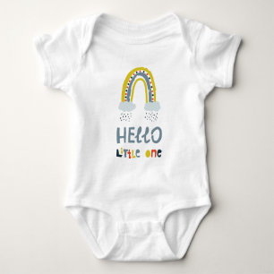 Hello My Little One Rainbow Baby Bodysuit