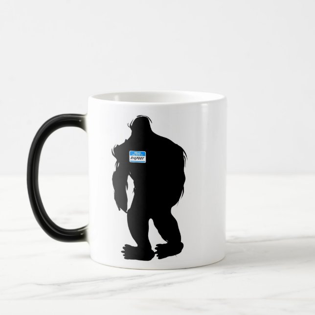 Hello-My Name Is BigFoot Magic Mug (Left)
