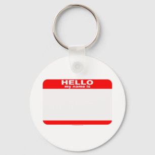 Hello my name is BLANK copy Keychain