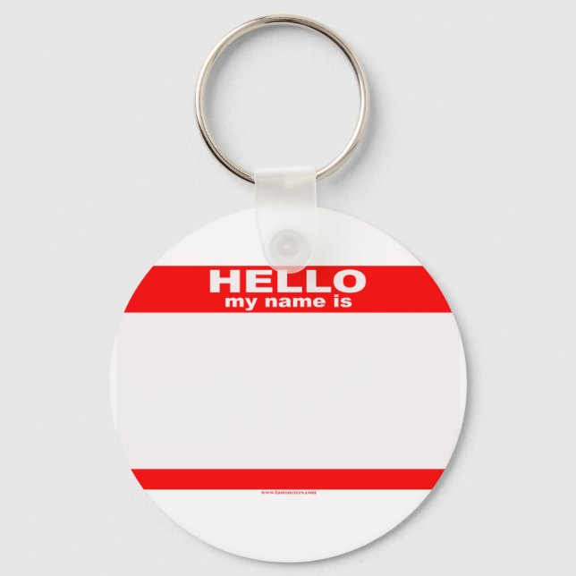 Hello my name is BLANK copy Keychain (Front)