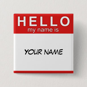 Hello My Name is Button