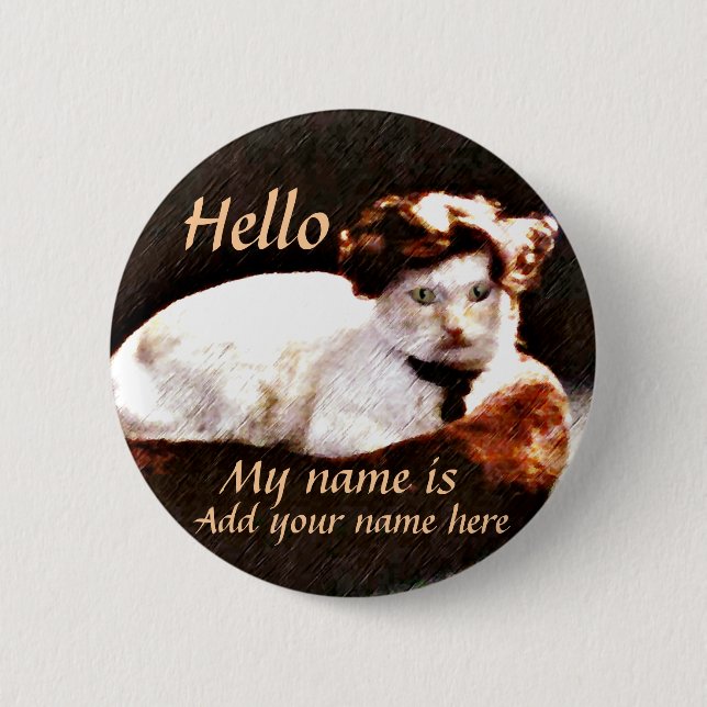 Hello,My Name Is.._Button 2 Inch Round Button (Front)