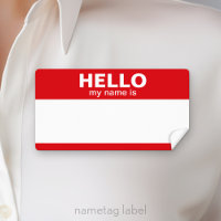Hello my name is -- classic labels