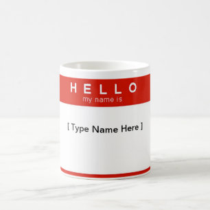 Hello My Name Is cup