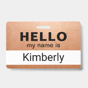 Hello My Name Is - Custom Business Employee Name Badge