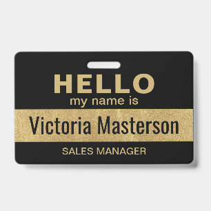Hello My Name Is - Custom Business Employee Name Badge