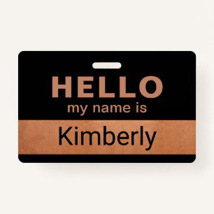 Hello My Name Is - Custom Business Employee Name Badge