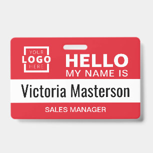Hello My Name Is - Custom Business Employee Name Badge
