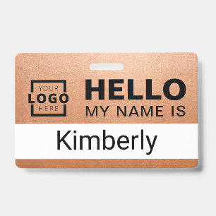 Hello My Name Is - Custom Business Employee Name Badge