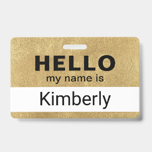 Hello My Name Is - Custom Business Employee Name Badge