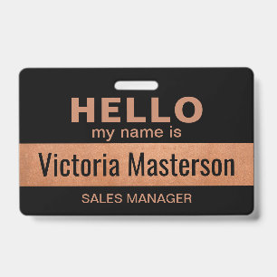 Hello My Name Is - Custom Business Employee Name Badge