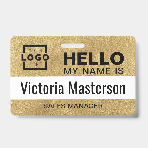 Hello My Name Is - Custom Business Employee Name Badge