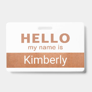 Hello My Name Is - Custom Business Employee Name Badge