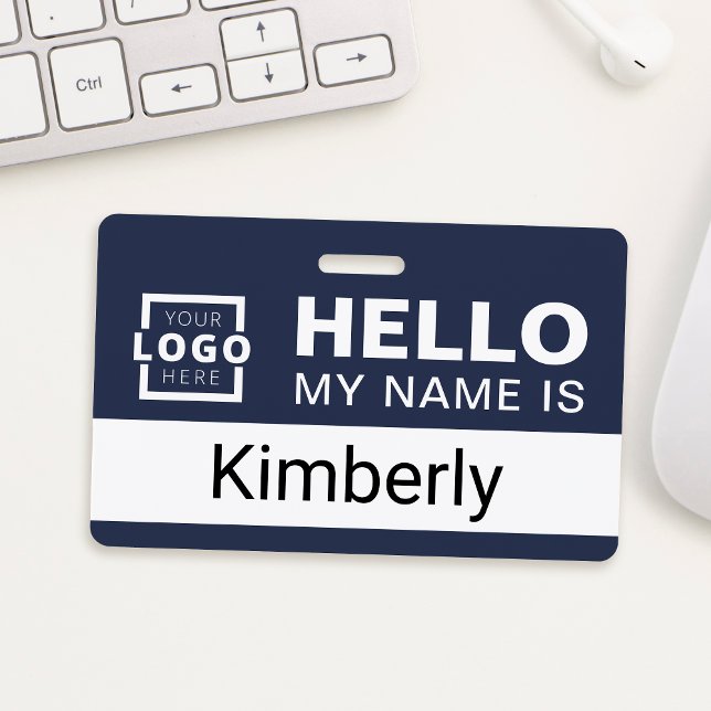 Hello My Name Is - Custom Business Employee Name Badge (Creator Uploaded)