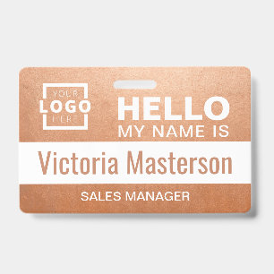 Hello My Name Is - Custom Business Employee Name Badge