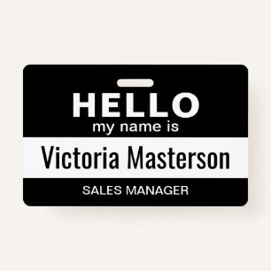 Hello My Name Is - Custom Business Employee Name Badge