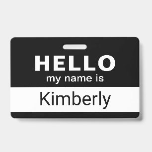 Hello My Name Is - Custom Business Employee Name Badge