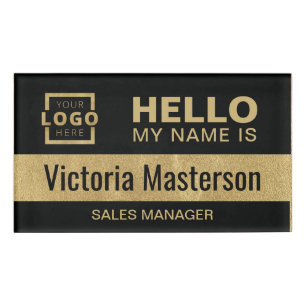 Hello My Name Is - Custom Business Employee Tag
