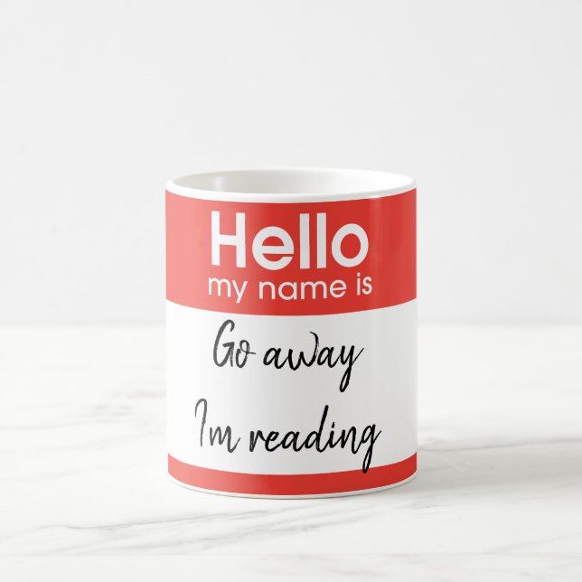 Hello My Name Is: Custom Coffee Mug (Center)