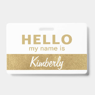 Hello My Name Is - Custom Script Employee Name Badge